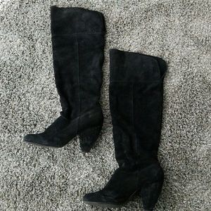Urban Outfitters Black Suede Boots